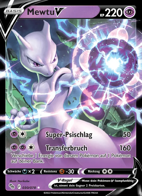 Image of the card Mewtu V