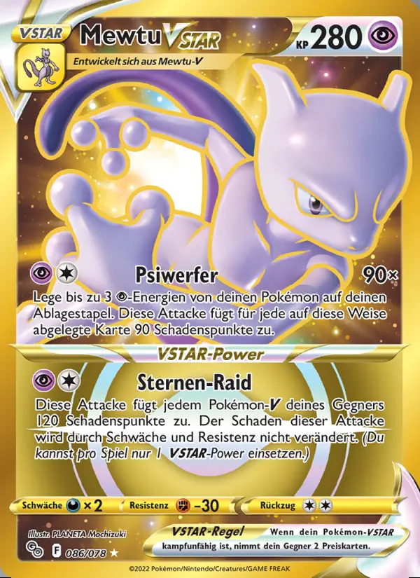 Image of the card Mewtu VSTAR
