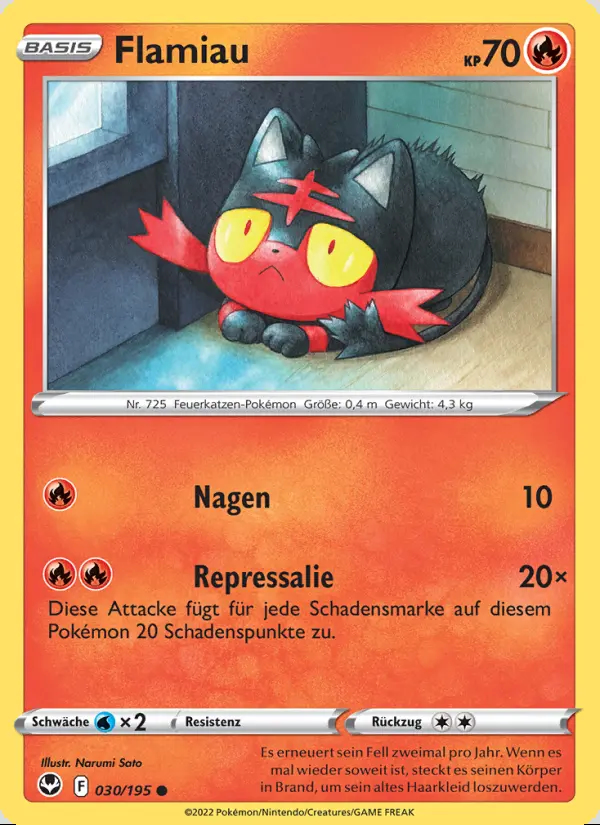 Image of the card Flamiau