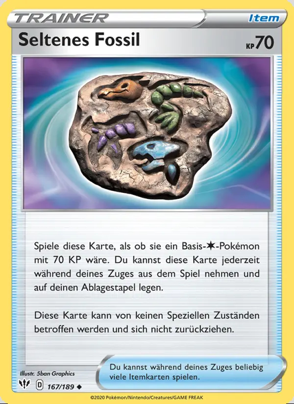Image of the card Seltenes Fossil