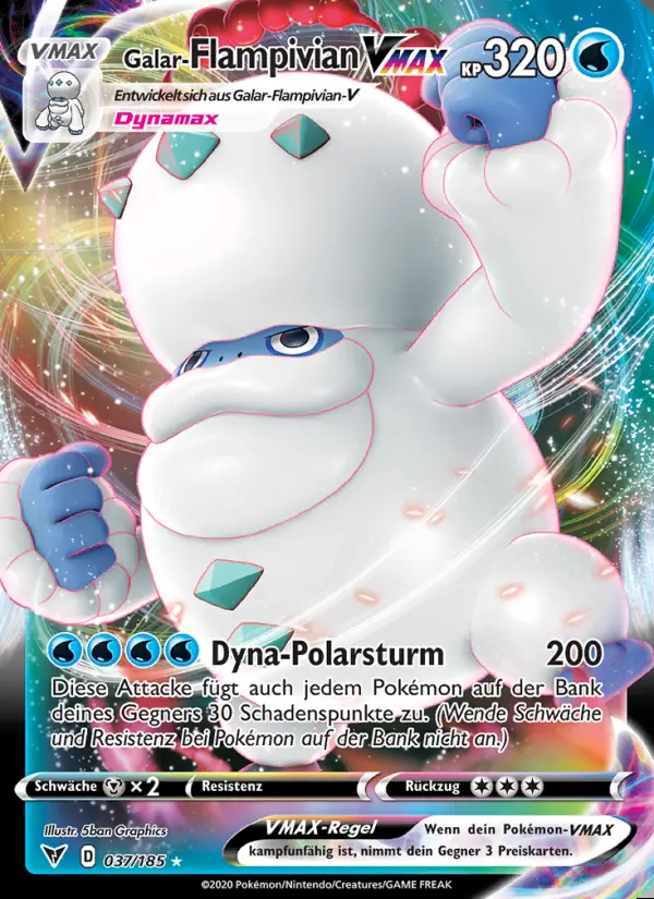 Image of the card Galar-Flampivian VMAX