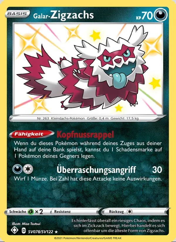 Image of the card Galar-Zigzachs