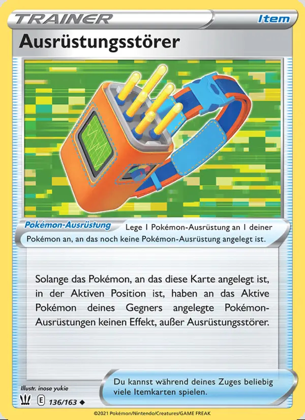 Image of the card Ausrüstungsstörer