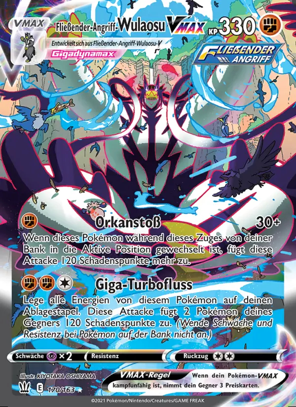 Image of the card Fließender-Angriff-Wulaosu VMAX