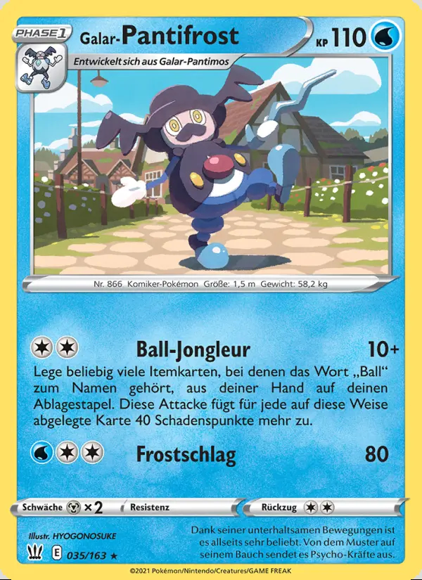 Image of the card Galar-Pantifrost