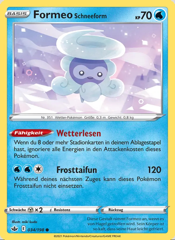 Image of the card Formeo Schneeform
