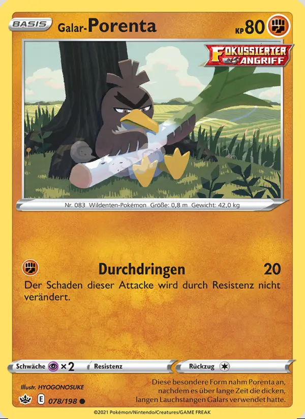 Image of the card Galar-Porenta