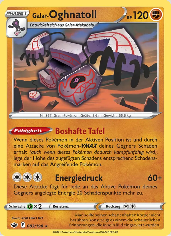 Image of the card Galar-Oghnatoll
