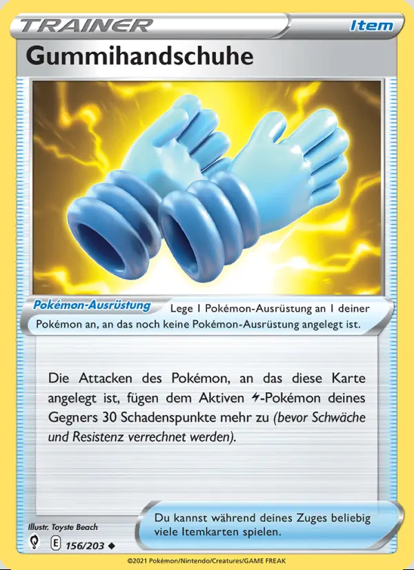 Image of the card Gummihandschuhe