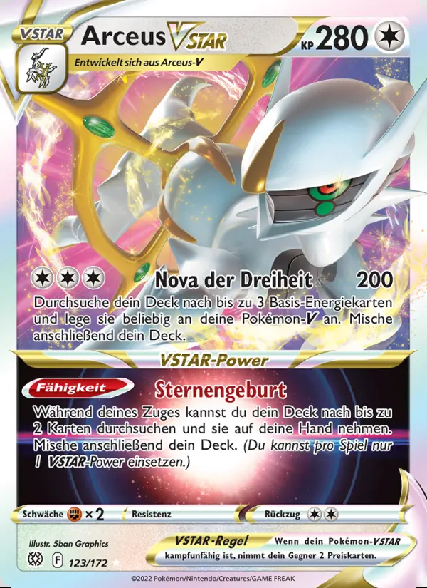Image of the card Arceus VSTAR