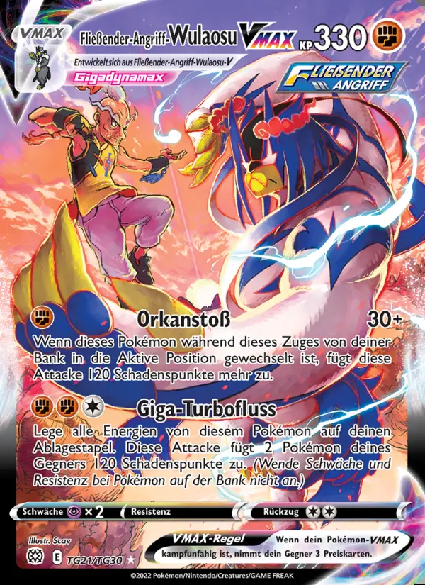 Image of the card Fließender-Angriff-Wulaosu VMAX