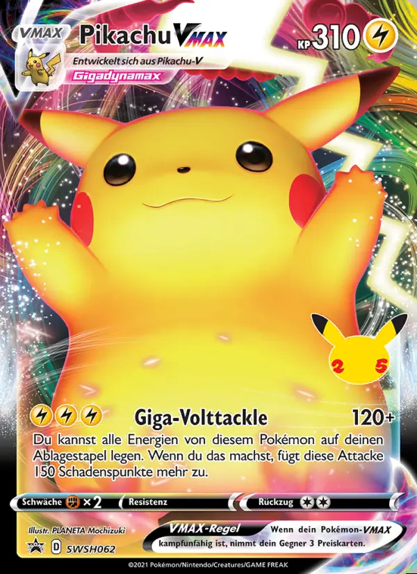Image of the card Pikachu VMAX