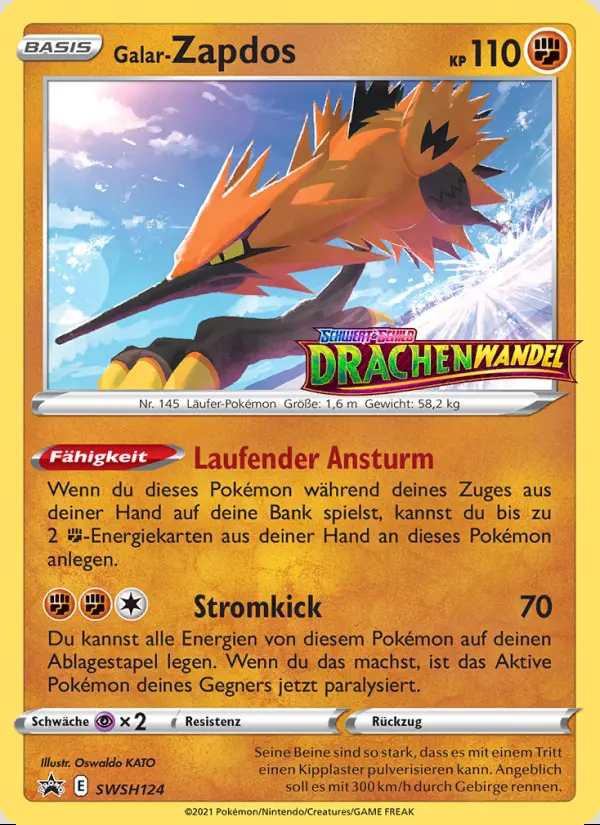 Image of the card Galar-Zapdos