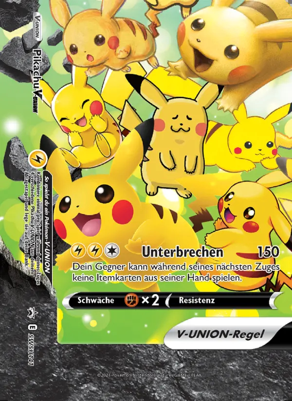 Image of the card Pikachu V-UNION