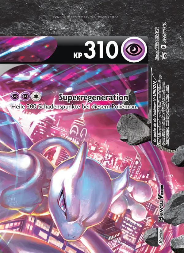 Image of the card Mewtu V-UNION