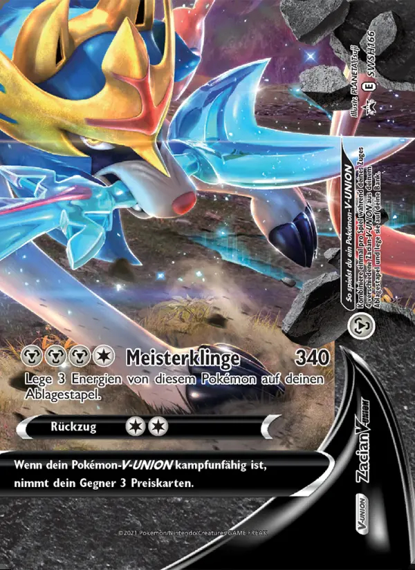Image of the card Zacian V-UNION
