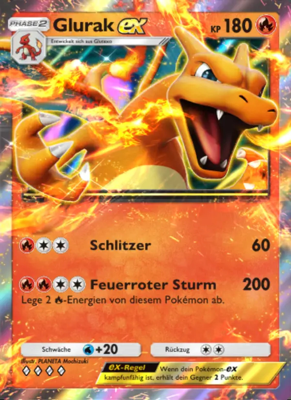 Image of the card Glurak-ex