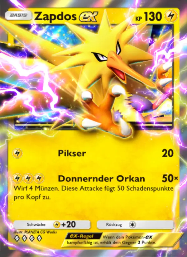 Image of the card Zapdos-ex