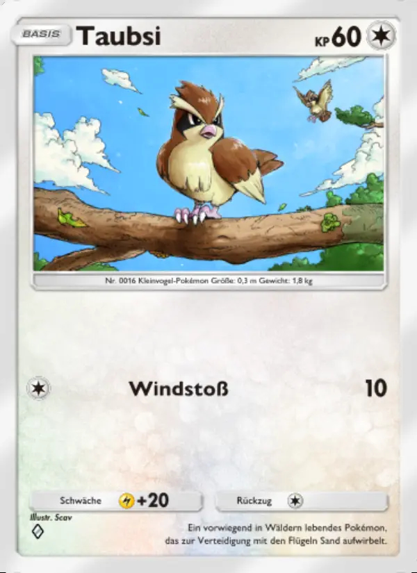Image of the card Taubsi