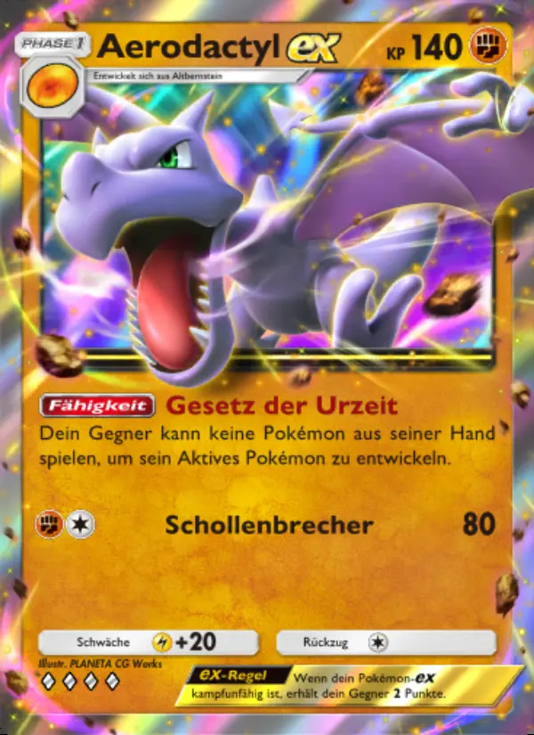 Image of the card Aerodactyl-ex