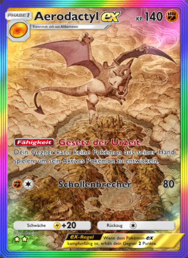 Image of the card Aerodactyl-ex