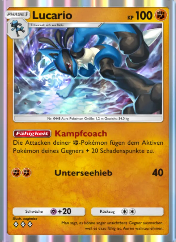 Image of the card Lucario
