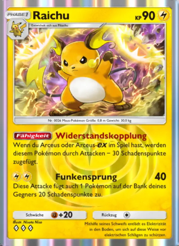 Image of the card Raichu