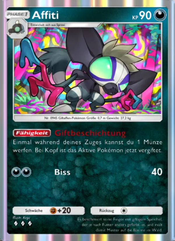 Image of the card Affiti
