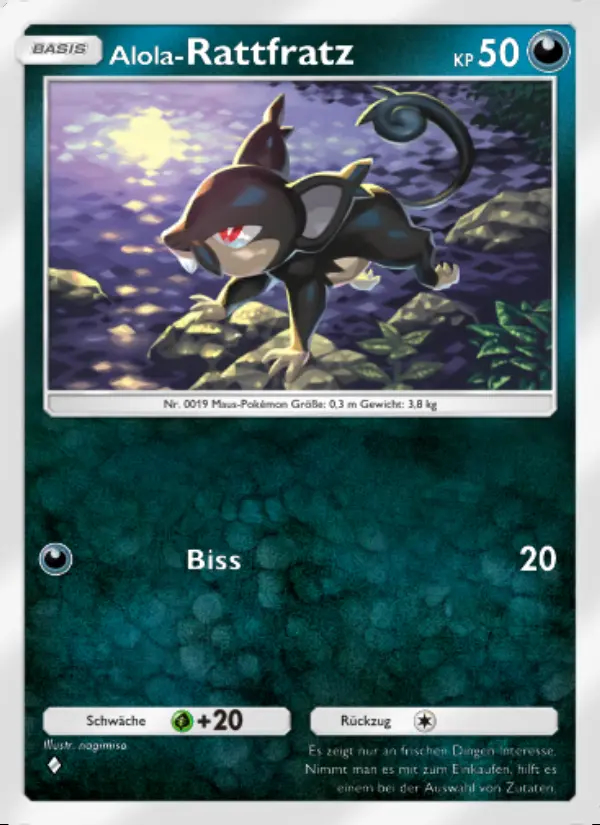 Image of the card Alola-Rattfratz