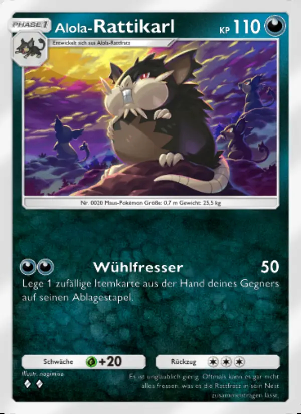 Image of the card Alola-Rattikarl