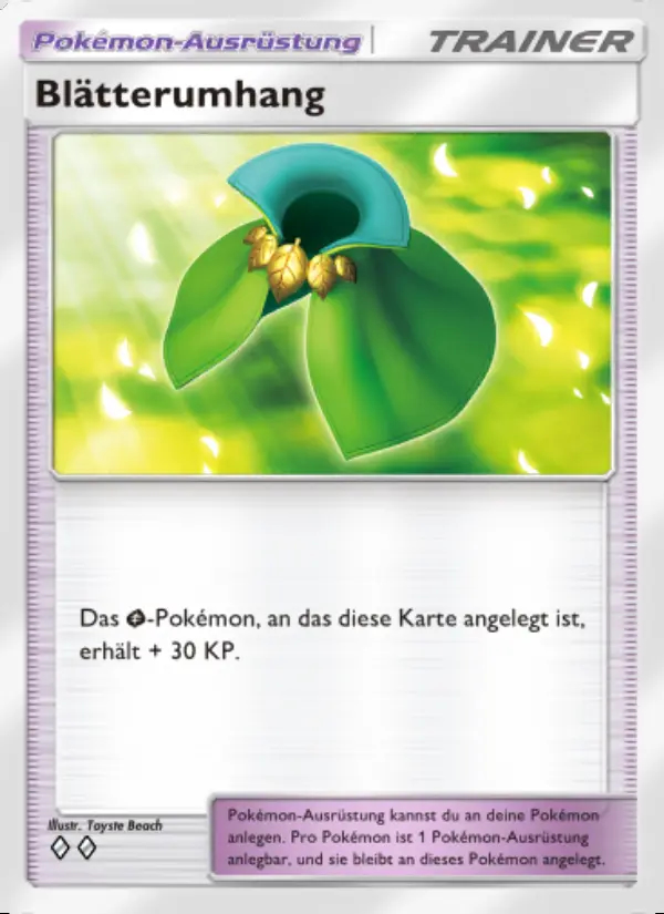 Image of the card Blätterumhang