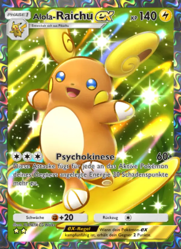 Image of the card Alola-Raichu-ex