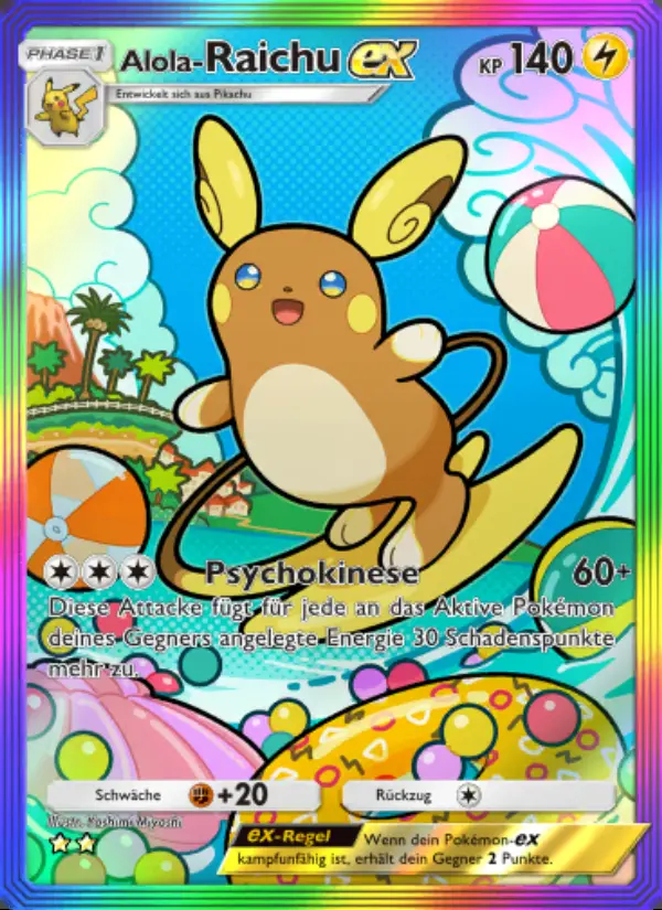 Image of the card Alola-Raichu-ex