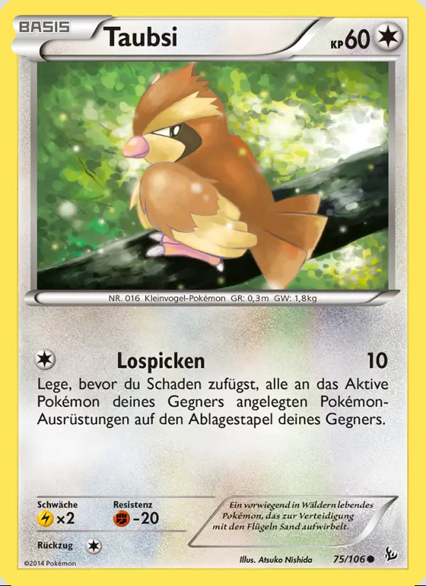 Image of the card Taubsi