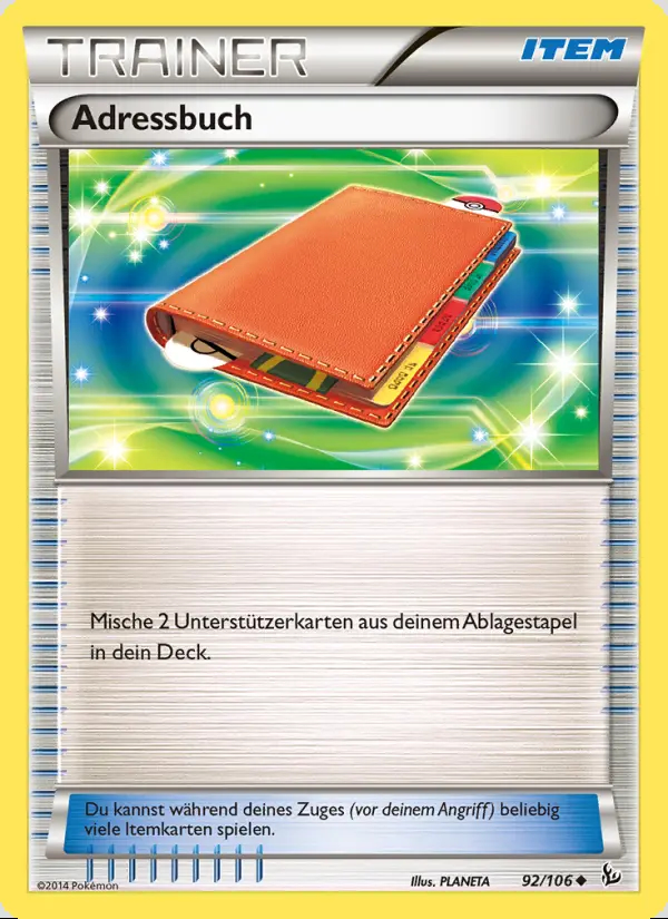 Image of the card Adressbuch