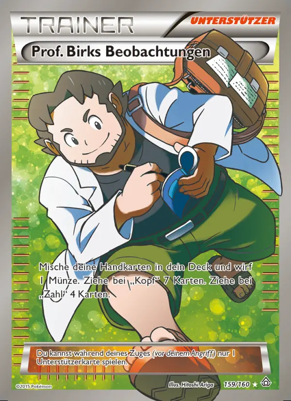 Image of the card Prof. Birks Beobachtungen